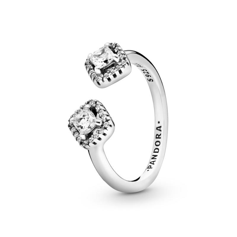 Pandora Square Sparkle Open Ring