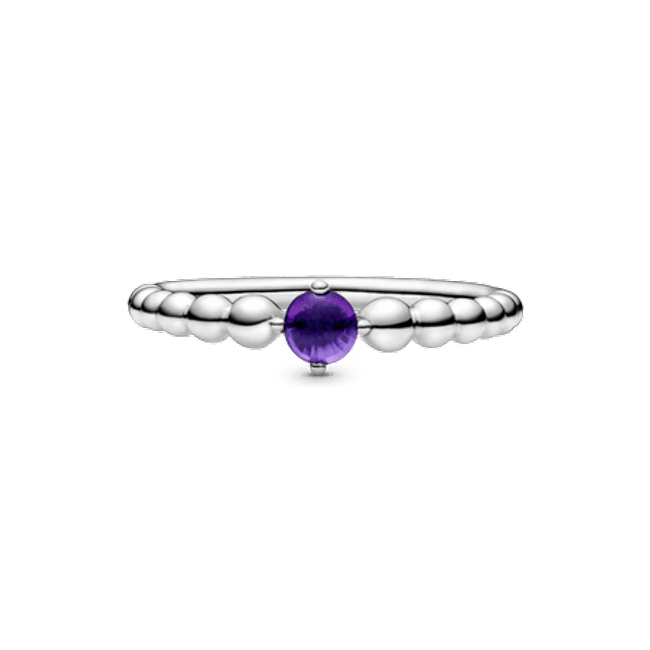 Pandora Purple Beaded Ring