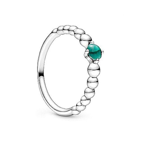 Pandora Rainforest Green Beaded Ring
