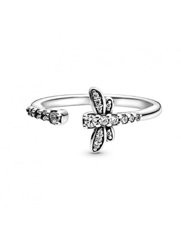 Pandora Sparkling Dragonfly Open Ring