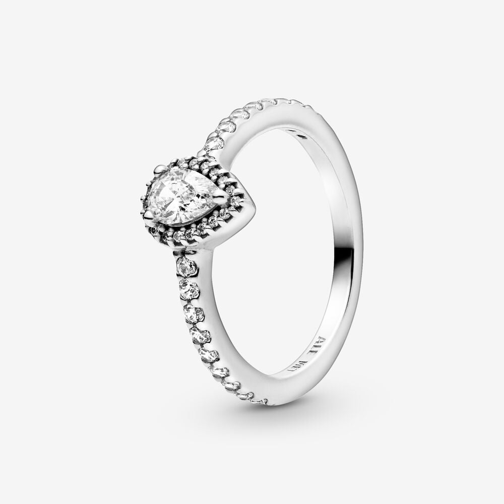 Pandora Teardrop Halo Ring
