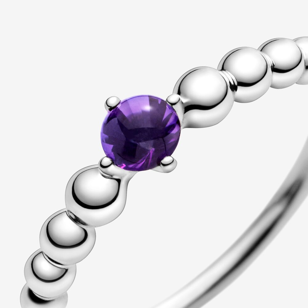 Pandora February Birthstone Beaded Ring