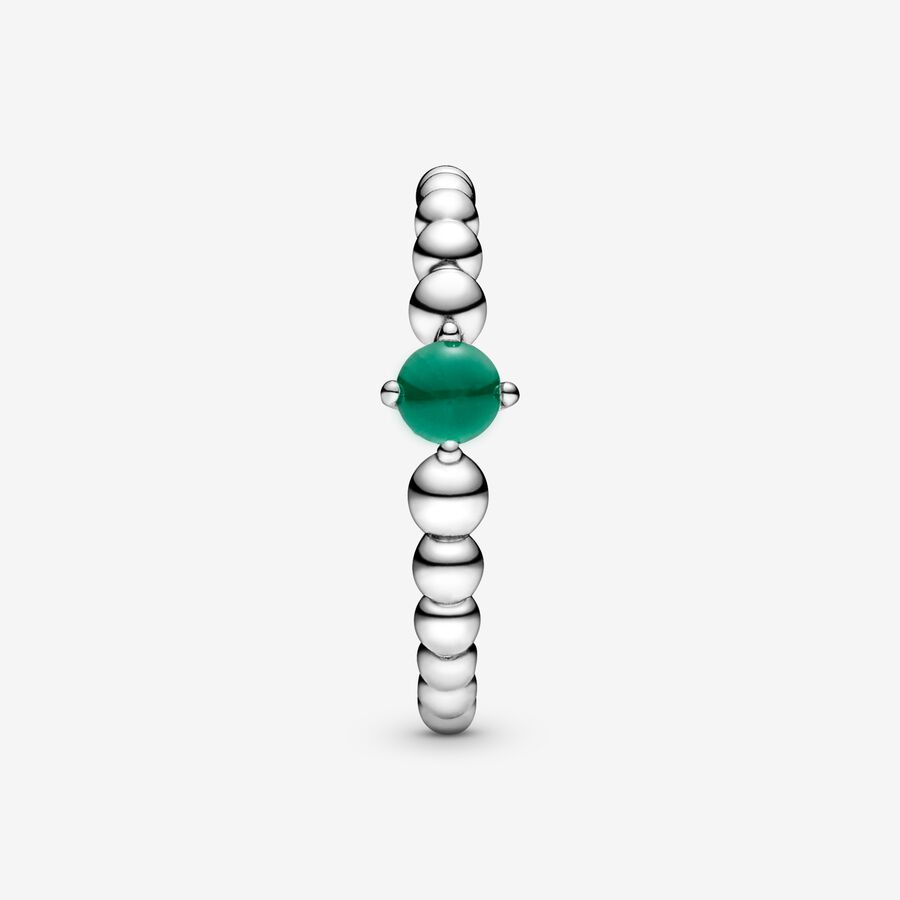 Pandora May Rainforest Green Beaded Ring
