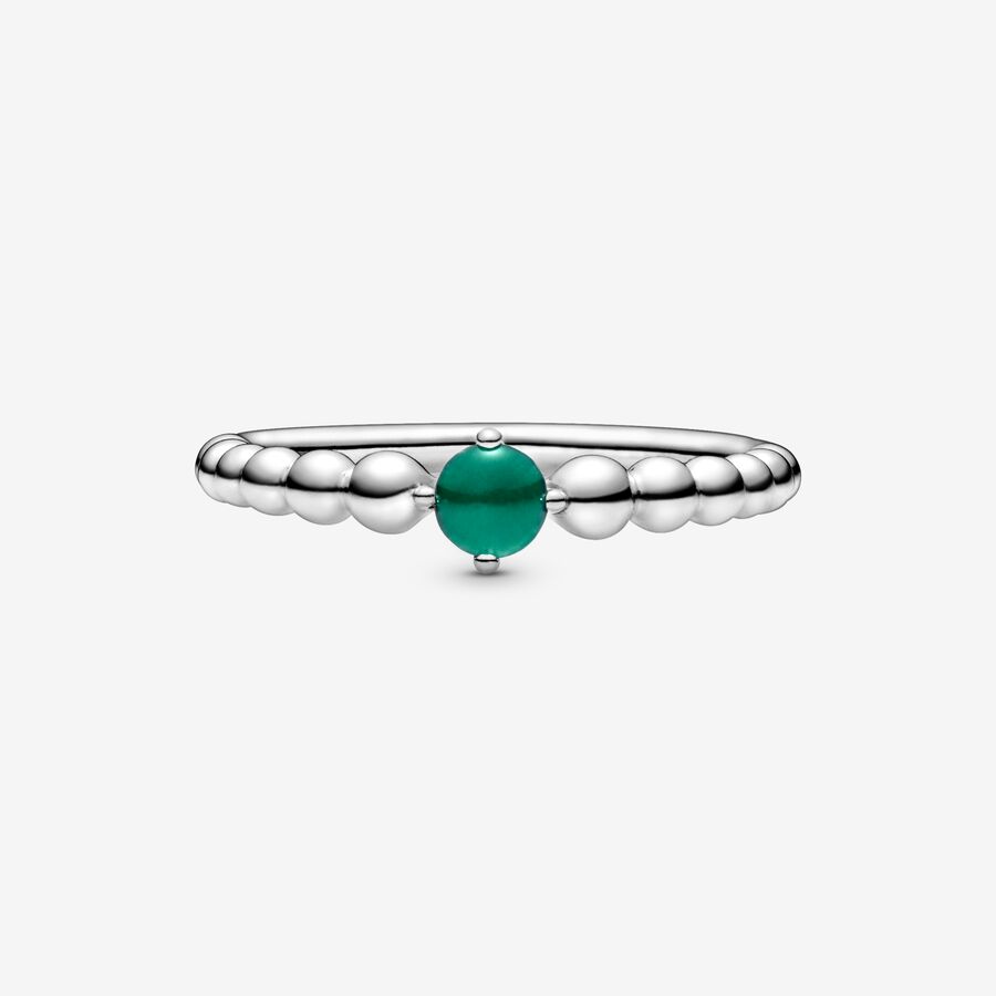 Pandora May Rainforest Green Beaded Ring