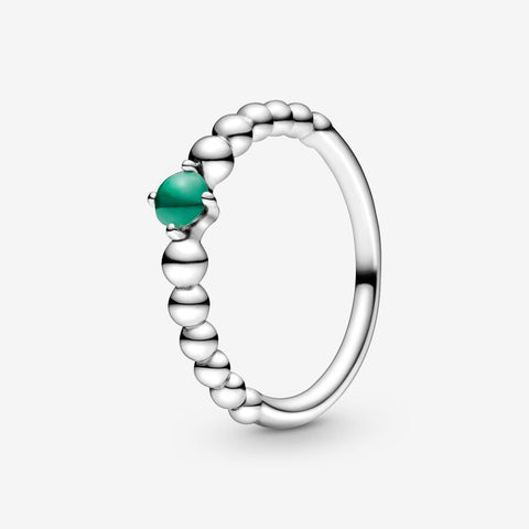 Pandora May Rainforest Green Beaded Ring