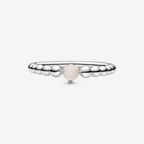 Pandora June Misty Rose Beaded Ring