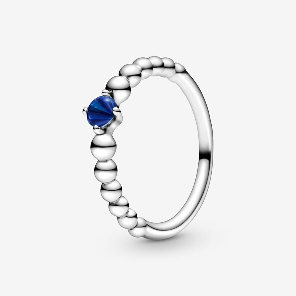 Pandora September Royal Blue Ring with Man-Made Royal Blue Crystal