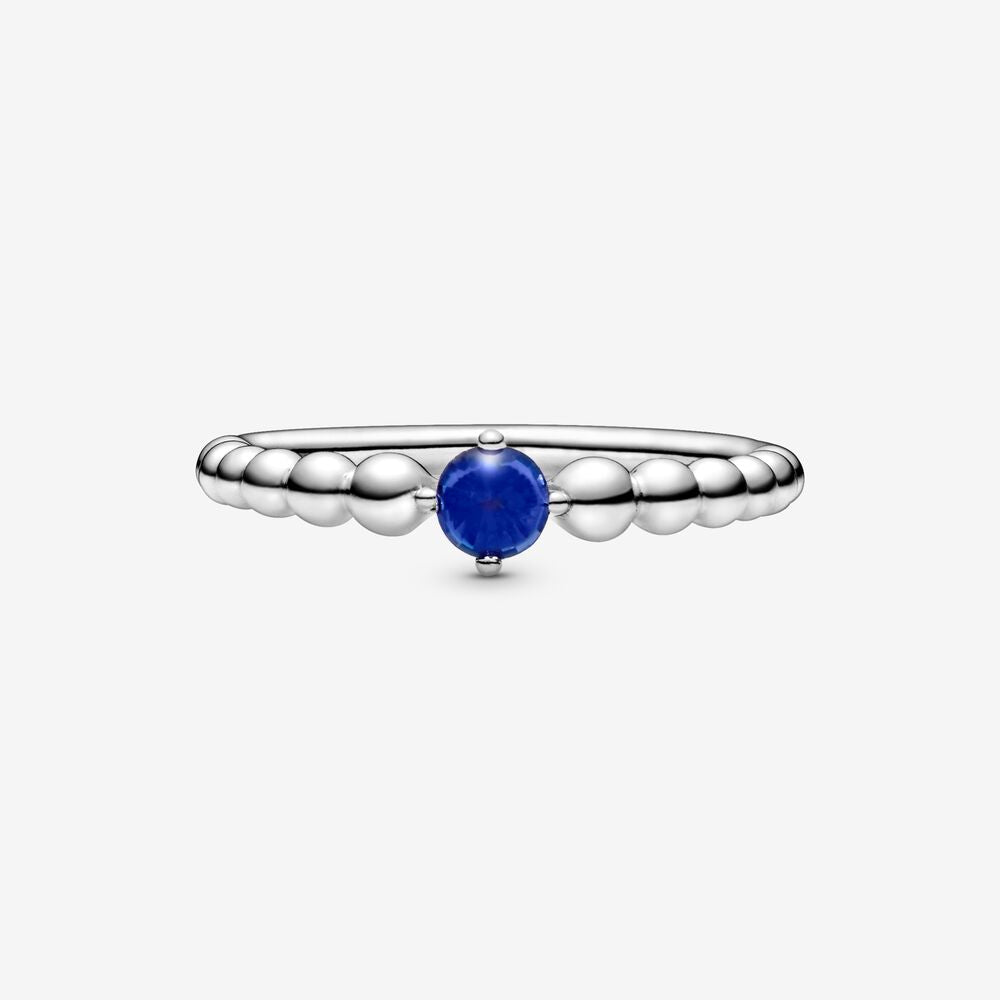 Pandora September Royal Blue Ring with Man-Made Royal Blue Crystal