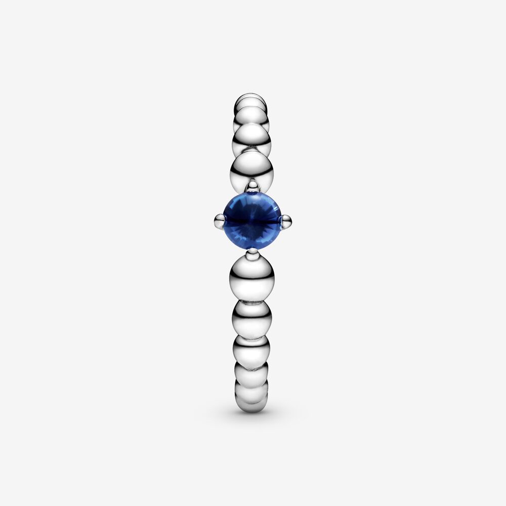 Pandora September Royal Blue Ring with Man-Made Royal Blue Crystal
