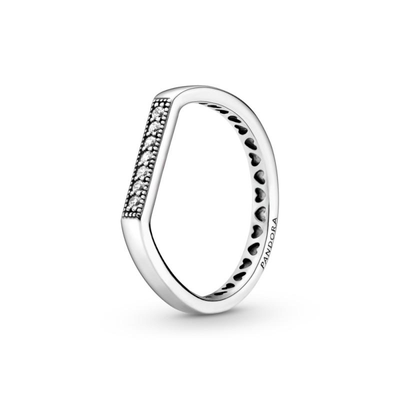 Pandora Sparkling Bar Stacking Ring
