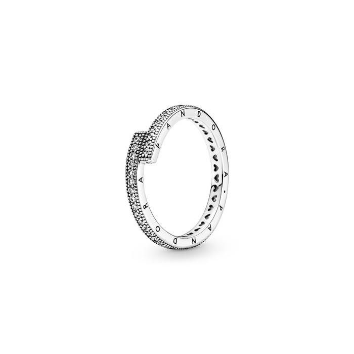 Pandora Sparkling Overlapping Ring