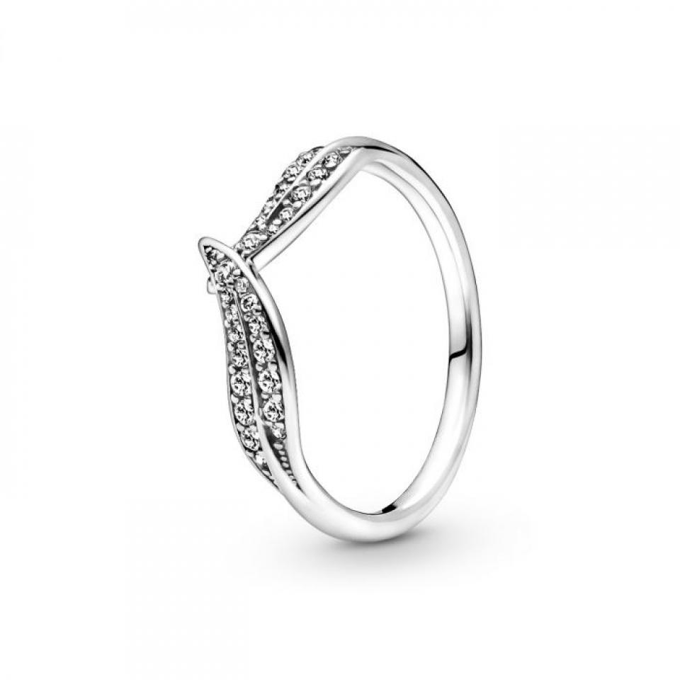 Pandora Sparkling Leaves Ring