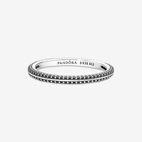 Pandora ME Black Pave Ring