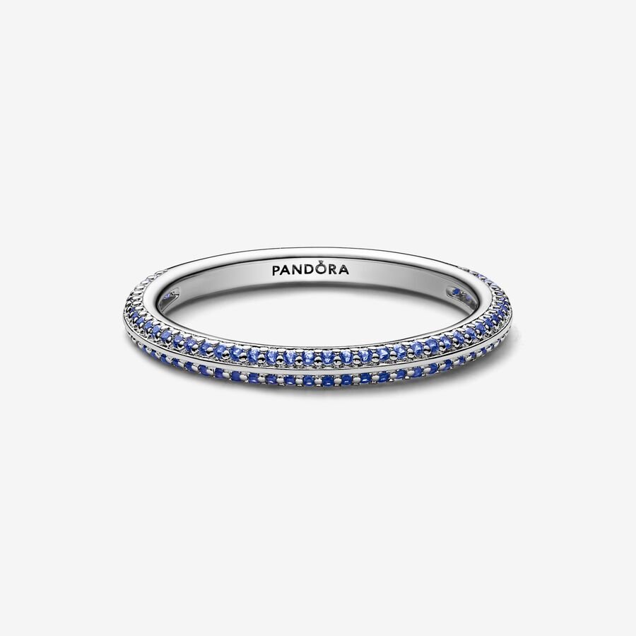 Pandora ME Blue Pave Ring