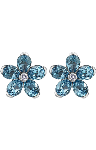 10KW 43mm Blue Topaz Earring 20007