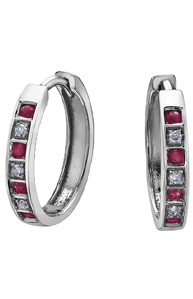 10KW Ruby &amp; Diamond Earring 20012