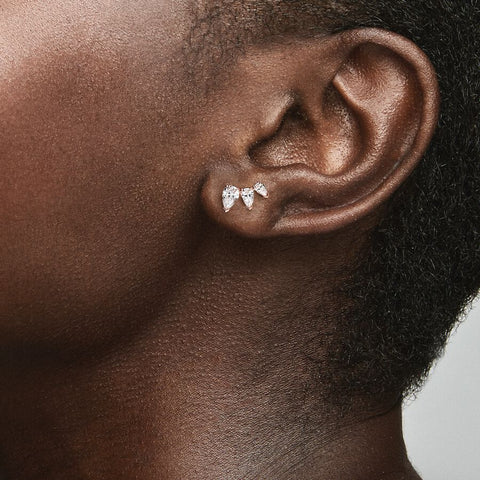 Pandora Sparkling Pear Stud Earrings