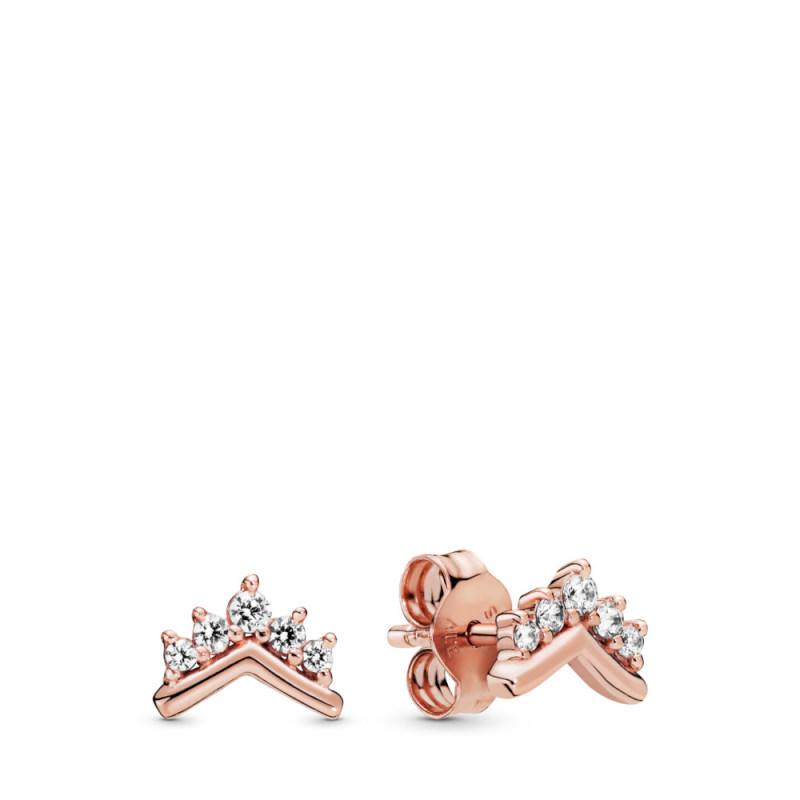 Pandora Tiara Wishbone Pandora Rose Stud Earrings
