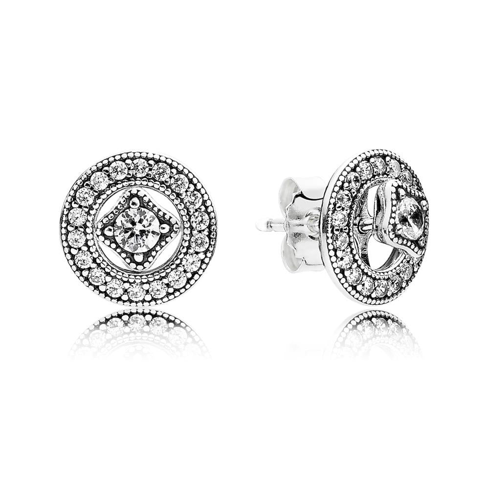 Pandora Detachable Stud Earrings Vintage Allure