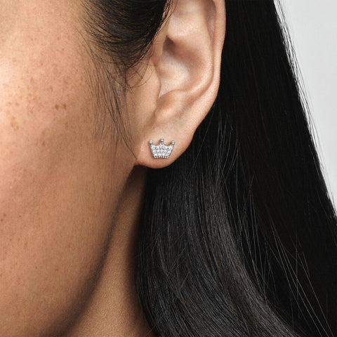 Pandora Crown Stud Earrings 297127CZ