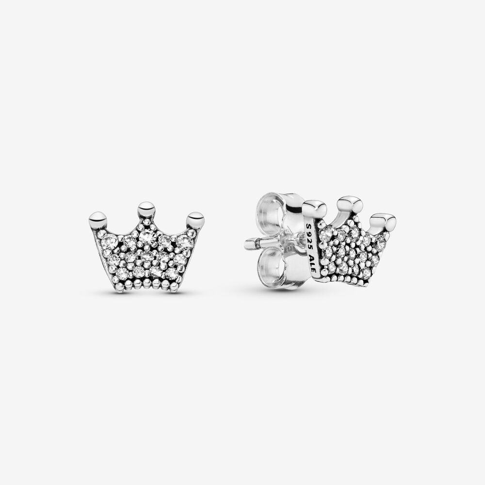 Pandora Crown Stud Earrings 297127CZ