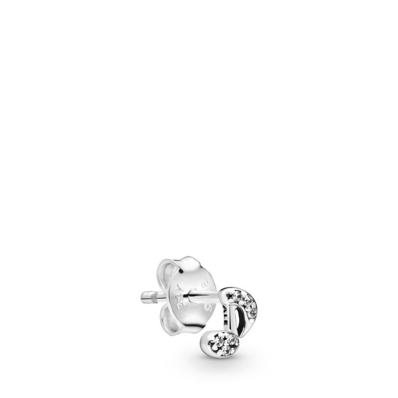 Pandora Musical Note Sterling Silver Stud Earring