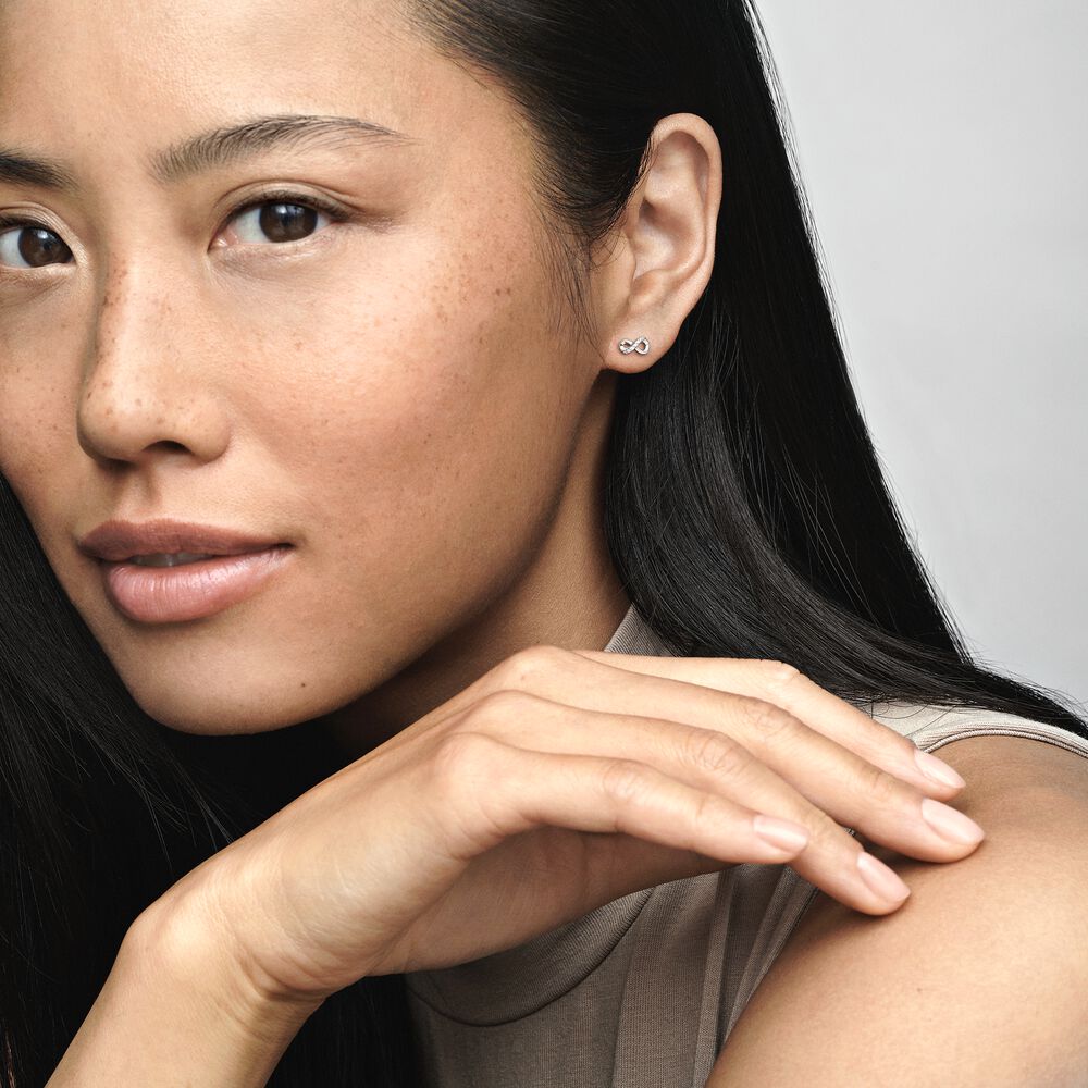 Pandora Sparkling Infinity Stud Earrings 298820C01