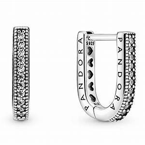 Pandora U-shaped Hoop Earrings