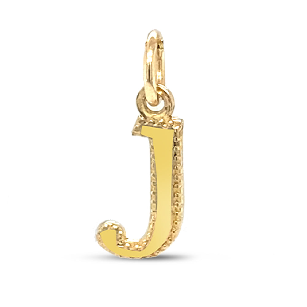 10 Karat Yellow Gold Initial Letter J Pendant