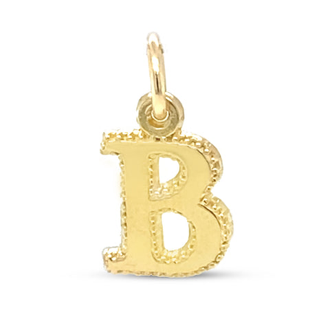 10 Karat Yellow Gold Initial Letter B Pendant