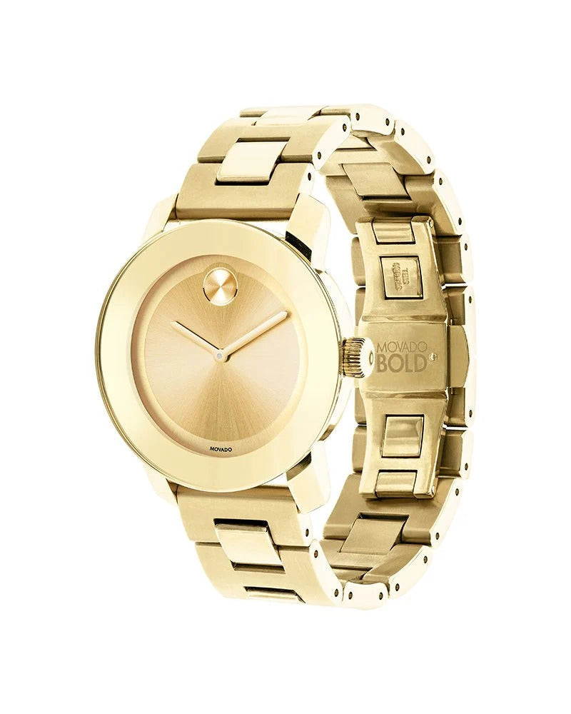 Movado Bold Gold-Tone Women&#39;s Watch 3600085