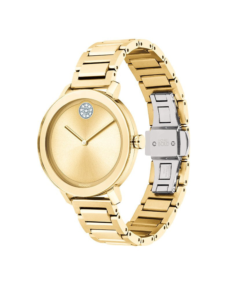 Movado Bold Evolution Gold-Tone Women&#39;s Watch 3600649