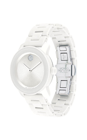 Movado Bold Ceramic Quartz Women's Watch 3600802