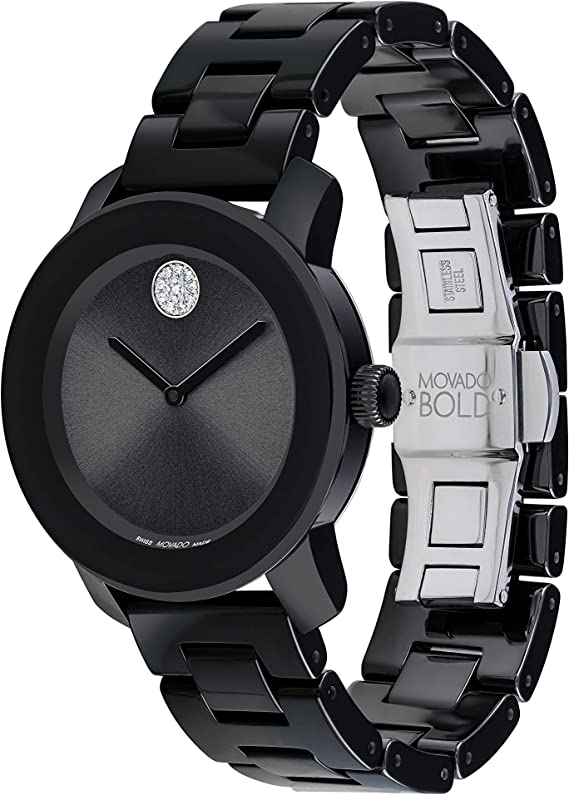 Movado Bold Ceramic Quartz Women&#39;s Watch 3600803