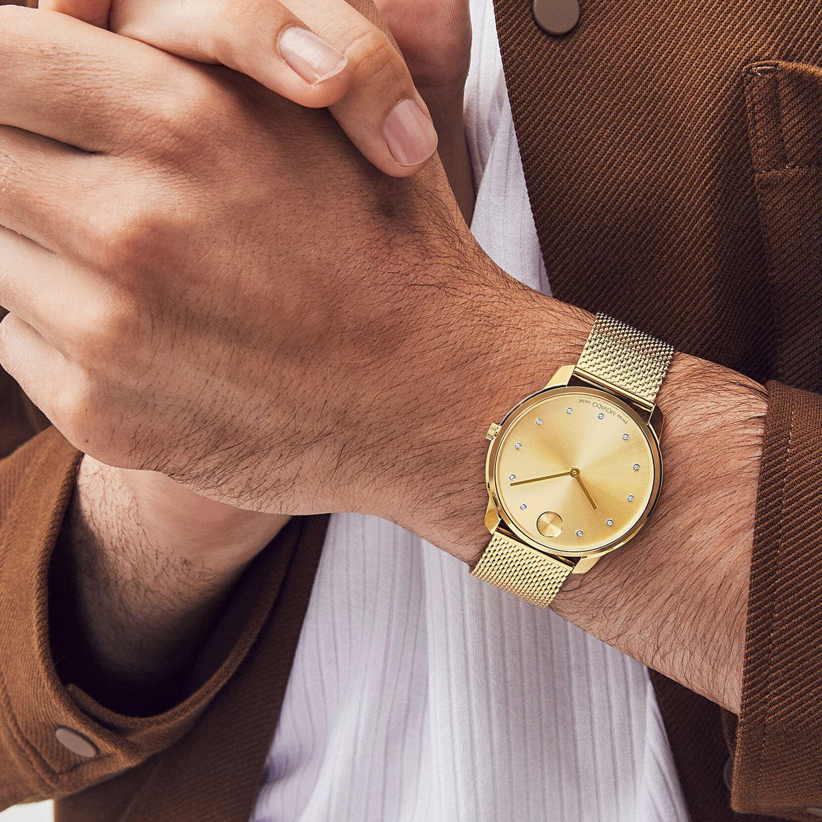 Movado Bold Thin Quartz Men&#39;s Watch 3600903