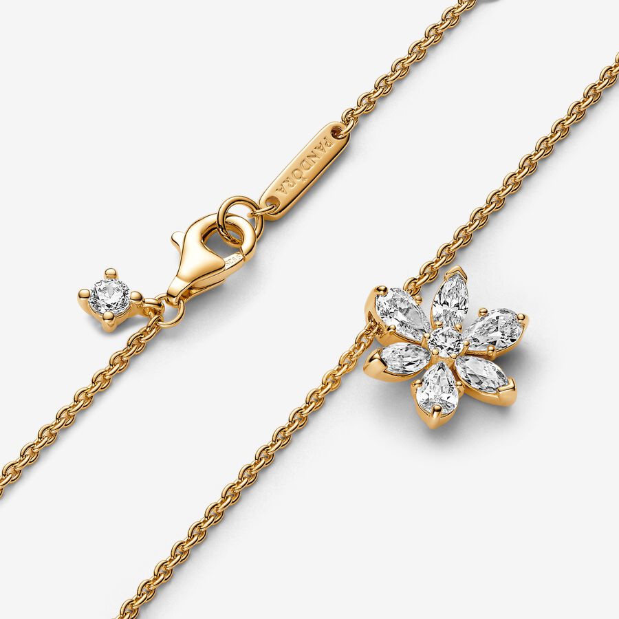 Pandora Sparkling Herbarium Cluster Pendant Necklace