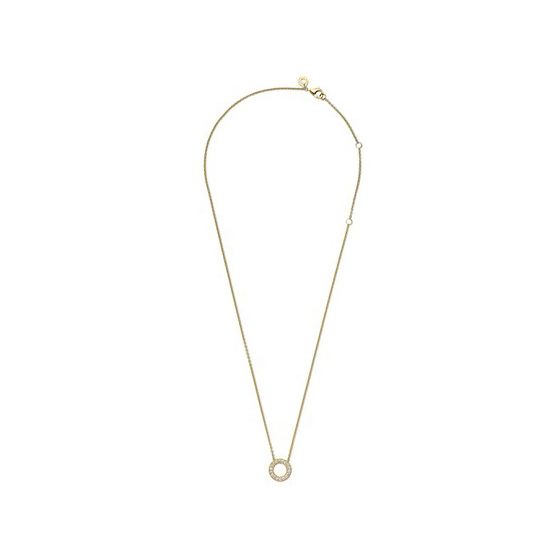 Pandora Logo Pave Circle Collier Necklace - Stylessence Fine Jewellery