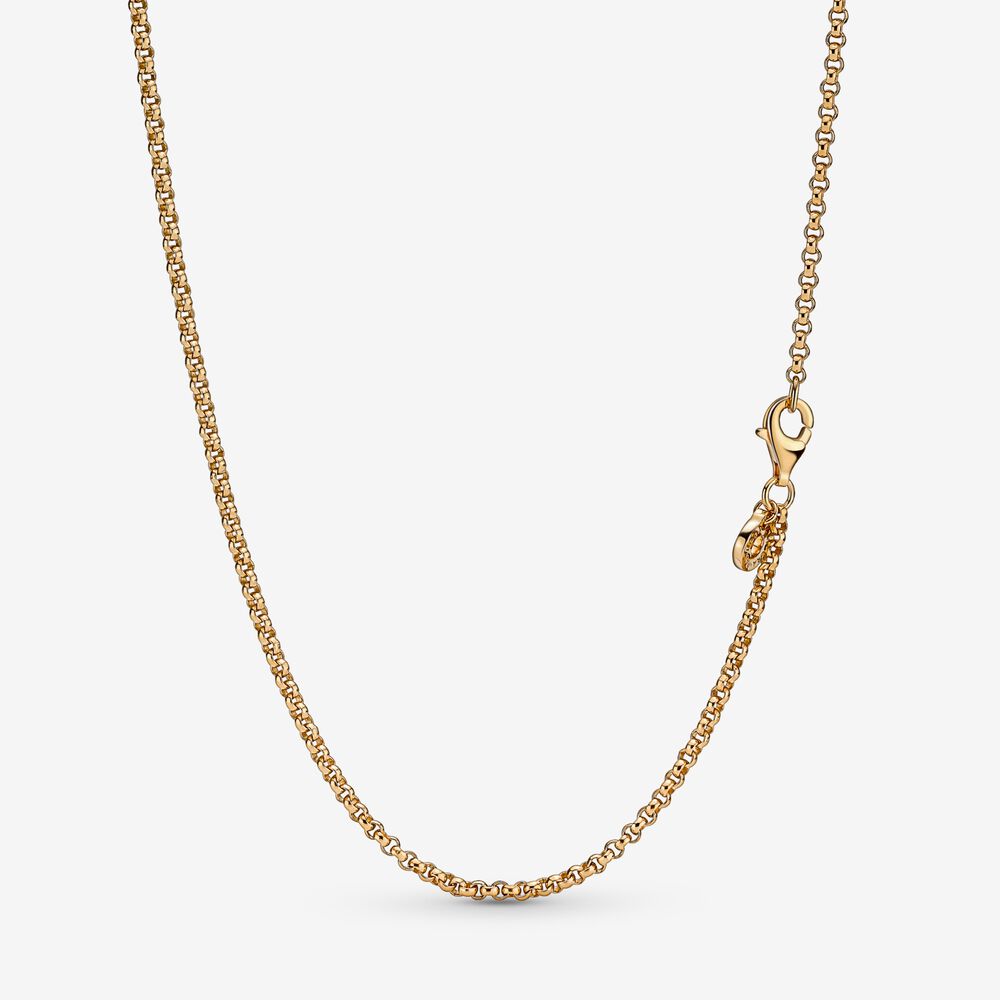 Pandora Gold Plated Rolo Chain Necklace