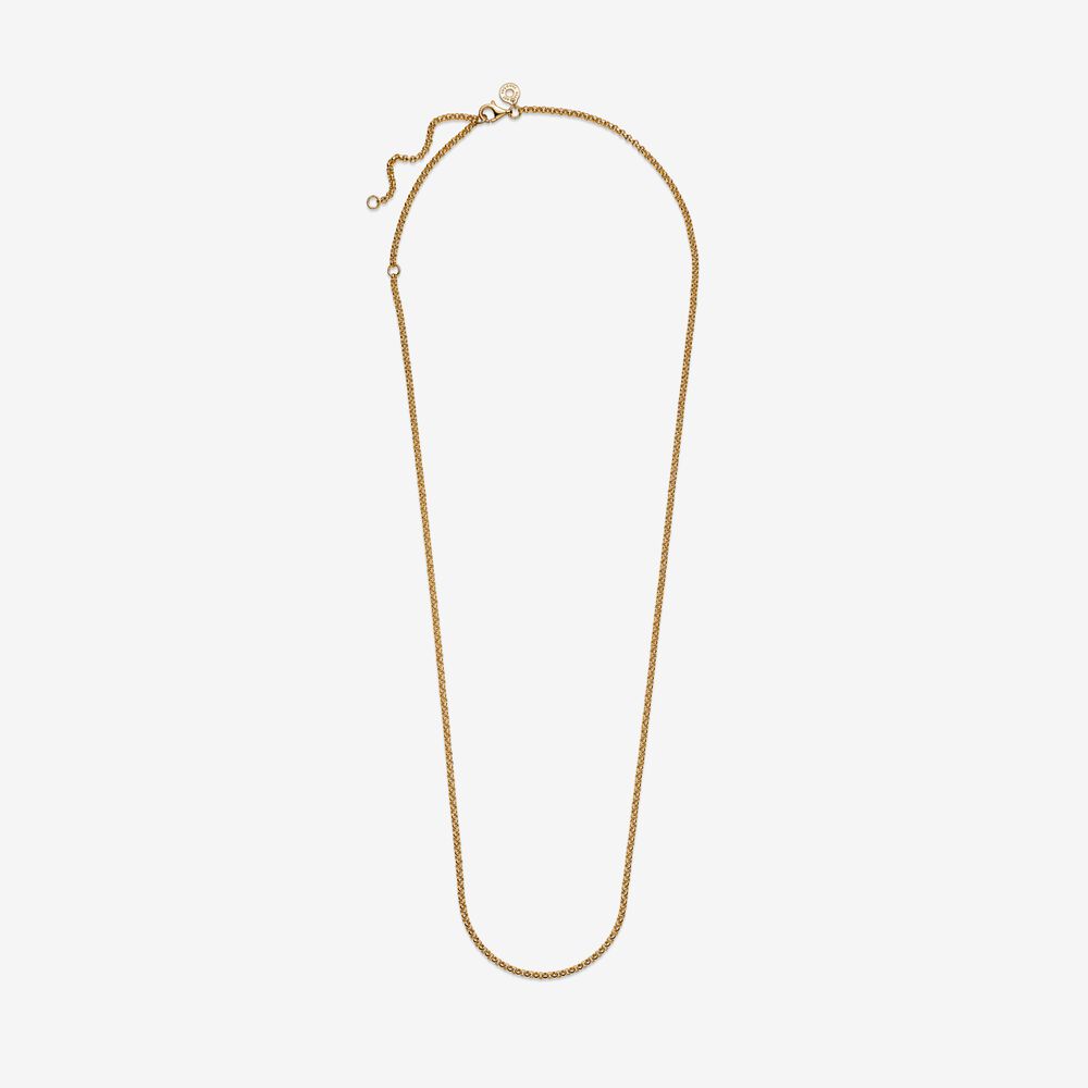 Pandora Gold Plated Rolo Chain Necklace