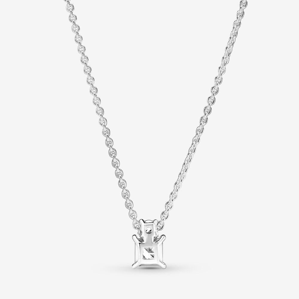 Pandora Sparkling Collier Round &amp; Square Pendant Necklace