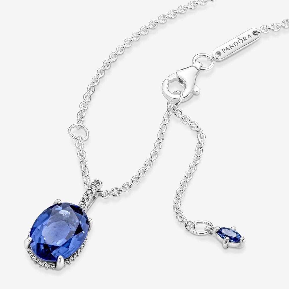 Pandora Sparkling Statement Halo Pendant Necklace