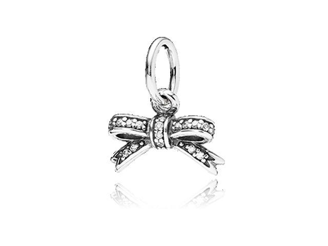 Pandora Delicate Sparkling Bow Pendant