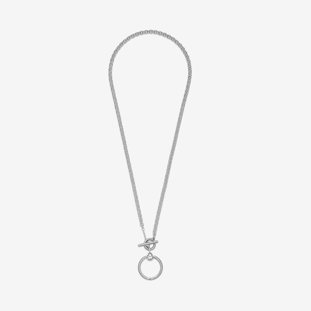PANDORA Moments O Pendant T-bar ネックレス Pandora Moments O Pendant T-bar Necklace - Stylessence Fine