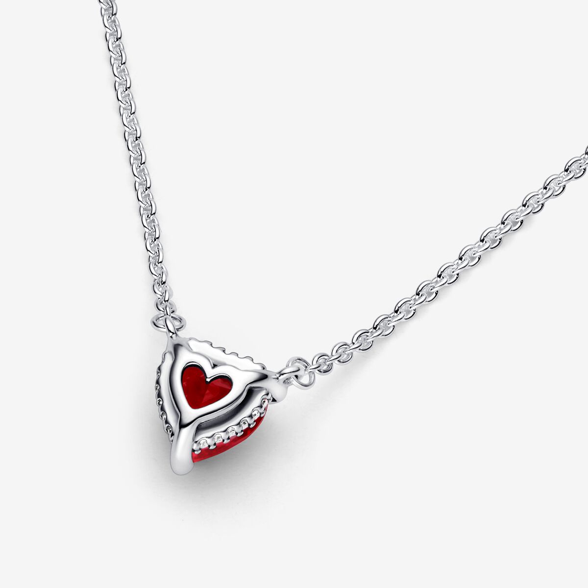 Pandora Sparkling Heart Halo Pendant Collier Necklace