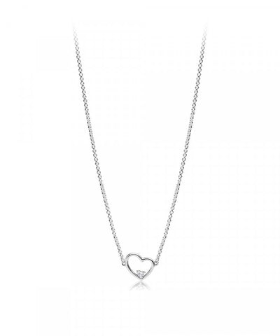 Pandora Asymmetrical Heart Necklace