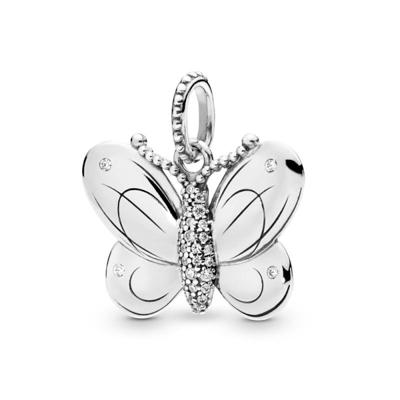 Pandora Pave Butterfly Pendant