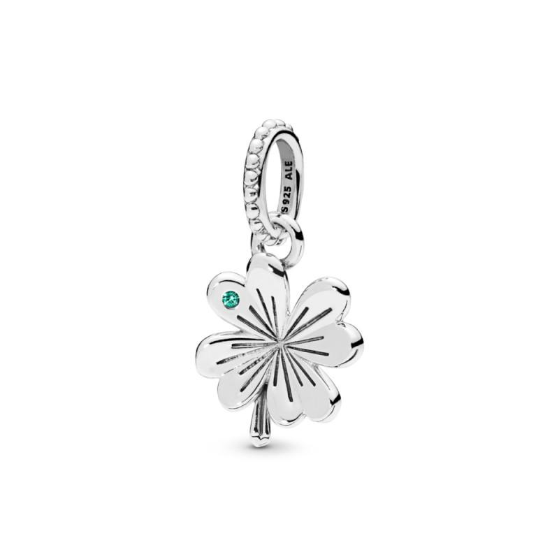 Pandora Clover Pendant In Sterling Silver With 1