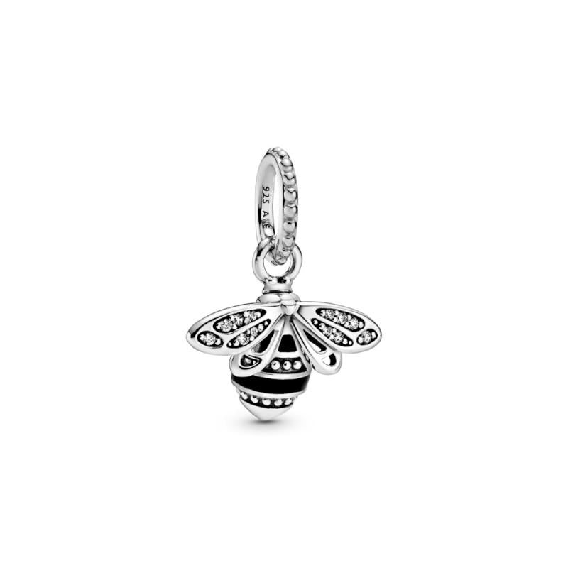 Pandora Bee Sterling Silver Pendant With Clear Cubic