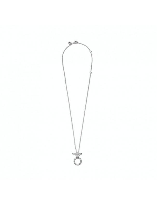 Pandora Double Hoop T-bar Necklace