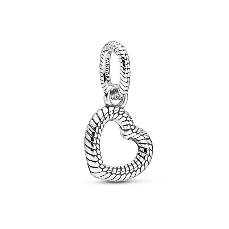 Pandora Snake Chain Pattern Heart Sterling Silver Pendant